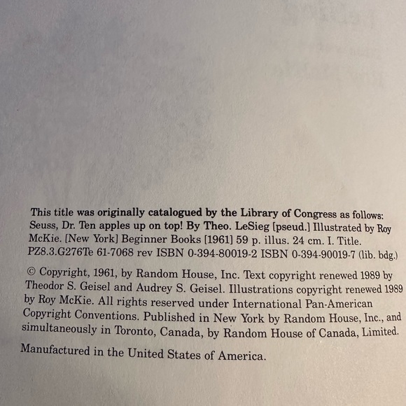 Children’s book “Ten Apples Up On Top” - Picture 2 of 5